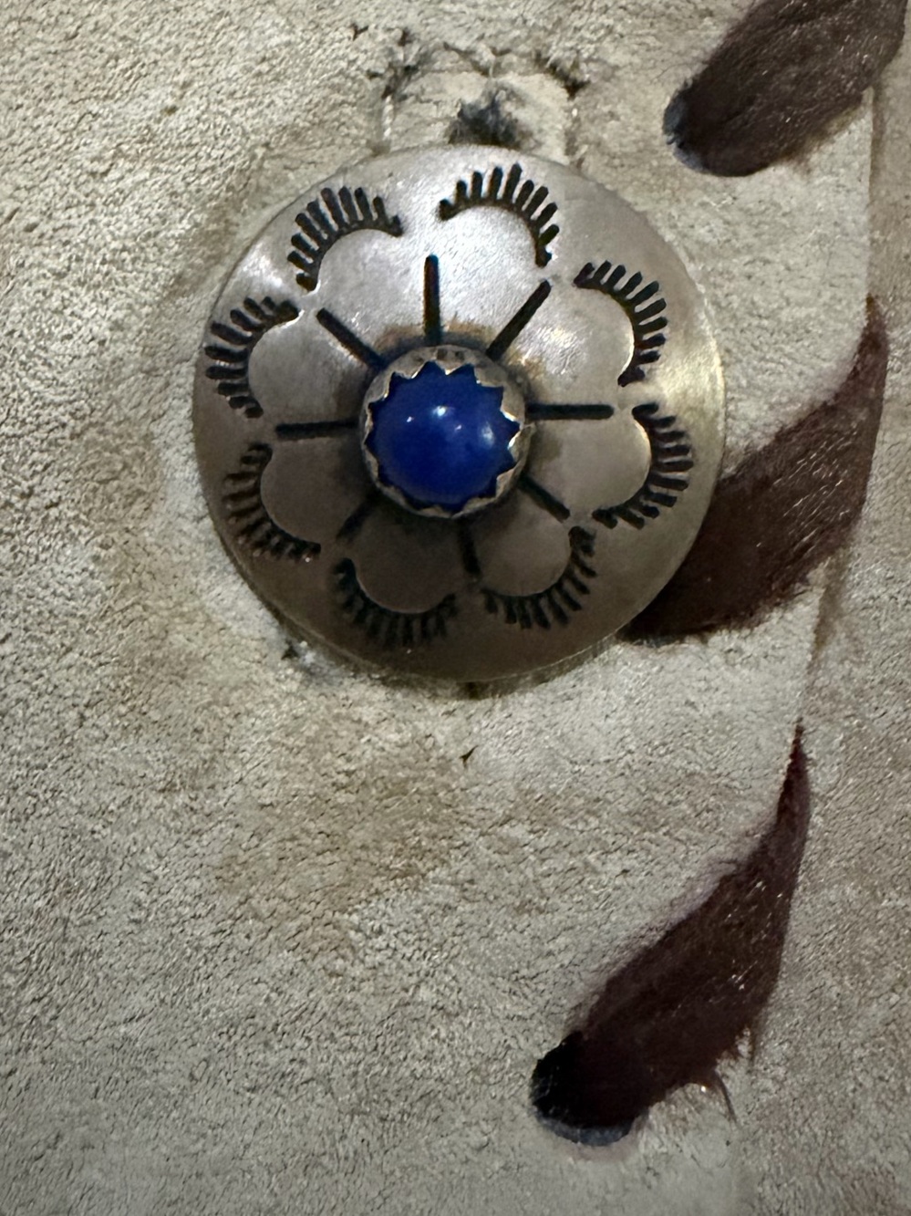 Vintage 1970’s Char Hand Painted Suede Leather Jack - Picture 5 of 8